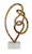 Click to swap image: &lt;strong&gt;Harira Scribble Sculpture-AntB&lt;/strong&gt;&lt;/br&gt;Dimensions: W260 x D100 x H500mm